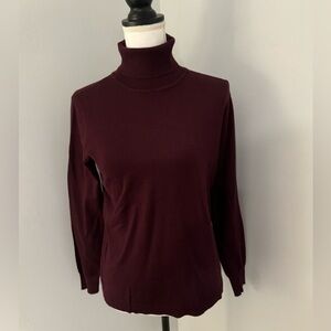 NWT Philosophy Eggplant  Soft Pullover Turtleneck Sweater L
